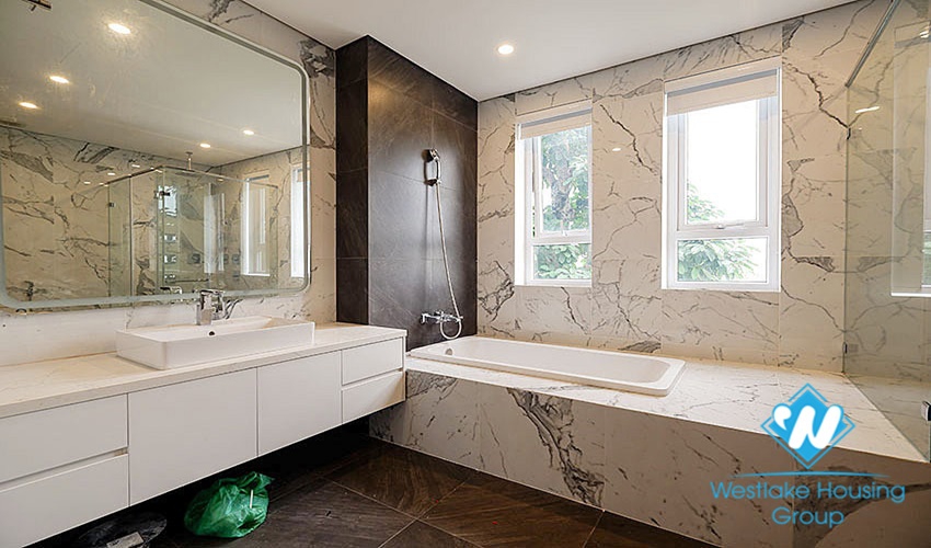 New villa with large campus with green garden for rent ciputra Hanoi